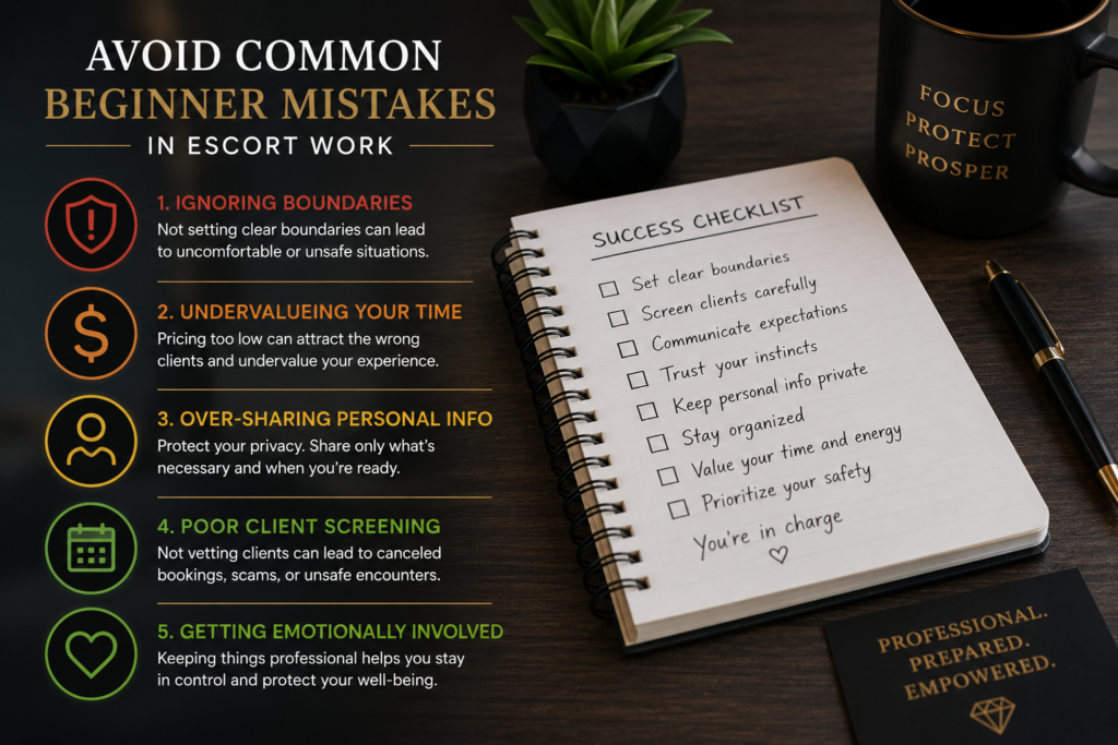 Avoiding common beginner mistakes in escort work